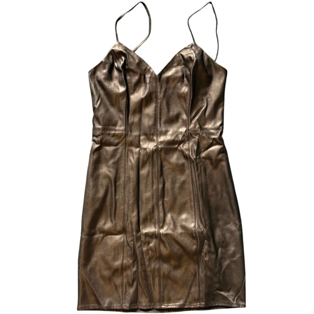 Express Faux Leather Body-con Mini Dress Size 4